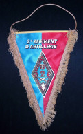 Fanion, 2 E Régiment D'Artillerie, Le Second De Personne, Landau, Allemagne, 2 Scans, Frais Fr. 3.95e - Drapeaux