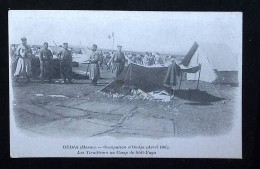 Delcampe - Cp, Militaria, Maroc, Les Tirailleurs Au Camp De Sidi Yaya, Occupation D'Oudja, Avril 1907, Vierge - Kasernen