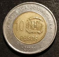 REPUBLIQUE DOMINICAINE - 10 PESOS 2007 - Matías Ramón Mella - KM 106 - Dominicaine