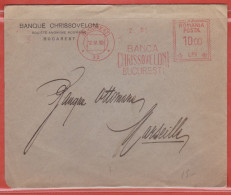 ROUMANIE LETTRE OBLITERATION MECANIQUE DE 1930 DE BUCAREST - Machines à Affranchir (EMA)