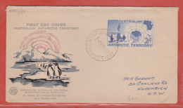 ANTARCTIQUE AUSTRALIEN LETTRE FDC DE 1957 - FDC