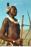 Swaziland - Carte Postale Publicitaire (Plasmarine)) - Guerrier - Un Siècle Après Livingstone - Swaziland
