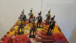 EMPIRE Hussards Soldats Plomb Napoléon Georges Munckle (GM) Lot De 7 - Soldatini Di Piombo