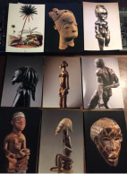 22 Cpm ART AFRICAIN, ARTS AFRICAINS, Sculptures, Non écrites - Autres & Non Classés