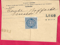 TELEGRAMMA MOD. 41 DA SIENA  PER LUGO *22.6.83* - MARCA SIGILLO TELEGRAFI DELLO STATO - Autres & Non Classés