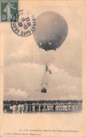 Delcampe - Camp De CHALONS (Marne) - Une Ascension Captive - Ballon Dirigeable, Montgolfière - Voyagé 1907 (2 Scans) - Camp De Châlons - Mourmelon