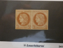 DU15 FRANCE CERES COLONIE  PAIRE DU 2C TB  TRES RaRe +GOMME COLONIALE D ORIGINE  +TRES PLAISANT ++ - Cérès