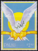 Delcampe - 1991 Palau ** Mi:PW 473, Sn:PW 291, Yt:PW 431,Symbol Of Peace: Fairy Tern, Yellow Ribbon, White Margin - Palau