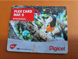 CURACAO NAF 5,- DIGICEL FLEX/ 4G/ BIRD  CURACAO   11/05/2016   ** 18240 * * - Antillas (Nerlandesas)