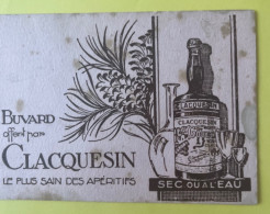 Buvard   Clacquesin Sec Ou à L'eau Buvard Offert Par Clacquesin Le Plus Sain Des Apéritifs - Liquor & Beer