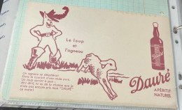 Buvard     Apéritif Dauré - Le Loup Et L'agneau - Liquor & Beer