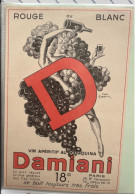 Buvard     Vin DAMIANI Apéritif Au Quinquina - Liquor & Beer