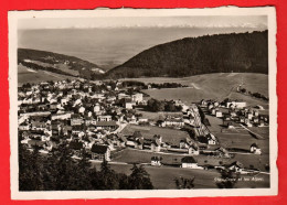 ZYM-37 Sainte-Croix Et Les Alptes Circulé Sous Enveloppe En 1942. Deriaz 7359 Visa ACF 1939 GF - Sainte-Croix 