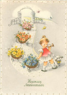 Delcampe - Heureux Anniversaire - Dessin D' Enfants Chien     A 244 - Geburtstag