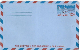 ETATS UNIS - USA - Poste Aérienne - Aérogramme Air Mail 10 C - Par Avion - Air Letter - Autres & Non Classés
