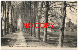 Delcampe - 61 TRUN. Ecole De Garçons Et Champ De Foire - Trun