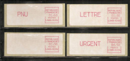France, Distributeur, 39, 40, 41, 42, LSA 06, 4 Timbres Avec Support, 92184, Neuf **, TTB - 1981-84 Types « LS » & « LSA » (prototypes)