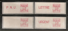 France, Distributeur, 31, 32, 33, 34, LS 09, 4 Timbres Avec Support, 75513, Neuf **, TTB - 1981-84 Types « LS » & « LSA » (prototypes)