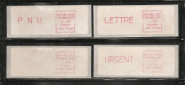 France, Distributeur, 31, 32, 33, 34, LS 08, 4 Timbres Avec Support, 75628, Neuf **, TTB - 1981-84 Types « LS » & « LSA » (prototypes)