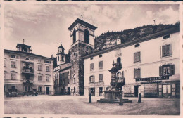 Poschiavo GR, Piazza Comunale, Fontaine Et Café Semadeni (2160) - Poschiavo