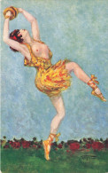 Delcampe - GAYAC , Danseuse * Série 4 CPA Illustrateur Gayac * Femme Mode Robe Seins Nus Nu Curiosa Nude Nue * Art Nouveau Art Déco - Mode