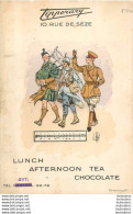 VALLET TIPPERARY 10 RUE DE SEVE PARIS  LUNCH AFTERNOON TEA CHOCOLATE - Vallet, L.