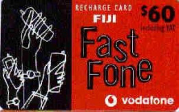 Delcampe - FIJI : FJI03 $60 Vodaphone Black/red Glossy ( Batch: 0020000008051) USED - Fidschi