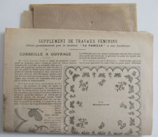 BRODERIE MOUCHOIR BAVOIR + 2 PATRONS DOUBLURE DE CORSAGE & MANCHE NOUVELLE - Patrones