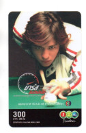 Delcampe - Billard  Billiard Sport Carte Prépayée Thaïlande Phonecard  (PZ 166) - Spiele
