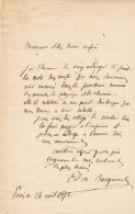 Edmond BECQUEREL Un Point Historique à Rétablir Lettre Autographe Signée - Inventors & Scientists