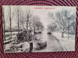 Delcampe - Zaragoza , Canal Impérial , Péniche - Zaragoza