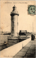 Delcampe - CPA AK Marseille La Jetee Le Phare Ste Marie LIGHTHOUSES (1219671) - Faros