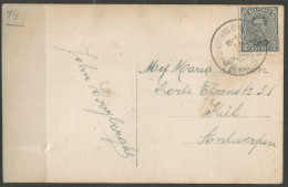 Delcampe - Belgique - Albert Ier N°183 3cts. Sur Carte Postale Obl. Relais St ANTONIUS (BRECHT) - 1915-1920 Alberto I