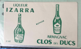 Buvard Izarra Clos Des Ducs Liqueur Armagnac 3 Modèles - Liquor & Beer