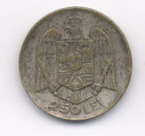 *ERA FAKE 250 LEI 1935 CAROL II REGELE ROMANILOR ION JALEA - FAKE FROM THE ERA COIN (FALS EPOCA) Argintat Silver Plated - Roumanie