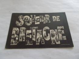 Delcampe - SOUVENIR DE BRETAGNE  VUES FOLKLORIQUES FEMMES HOMMES COUPLES ENFANTS EN COSTUMES DANS LES LETTRES 1905 - Bretagne