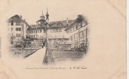 Delcampe - *** FR  ***  FRIBOURG  Couvent De La Visitation  4 Points De Colle Papier Au Dos Et Décollement Partiel - Châtel-Saint-Denis