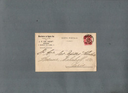 VP23.688 - 1905 - Carte Commerciale - Manufacture De Cigares Fins - J. F. DE HERT à ANVERS Pour PARIS - Documents