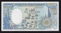 Central African States Equatorial Guinea 1000 Francs 1985 P 21 AU-UNC - Guinée Equatoriale