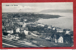 CPA Suisse ( Neuchâtel ) St SAINT BLAISE MARIN - Vue Générale - Chemin De Fer, - Gare - Peu Commune - Marin