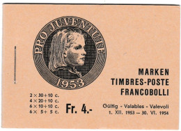 Suisse, Carnet PRO JUVENTE 1953, LUXE, Complet - Markenheftchen