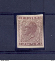STES 1175 Emissie 1885 10 Ct Bruinrood - Proofs & Reprints