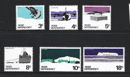 Ross Dependency 1972 Definitives Set Of 6 MLH - Gebruikt