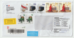 8281 Lettre Cover HONGRIE MAGYARORSZAG BUDAPEST Recommandé Registered Code Barre BUDaPEST PND NPAI RETURN TO SENDER - Briefe U. Dokumente
