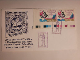 Matasellos 1991 Sant Jordi  Saint Georges - Autres & Non Classés