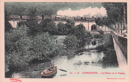 Longuyon -  Le Chiers Et Le Viaduc - Train   -  CPA°J - Longuyon