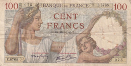 BILLET 100 FRANCS. SULLY. 25 1 1940. E6765 - 50 F 1927-1934 ''Luc Olivier Merson''