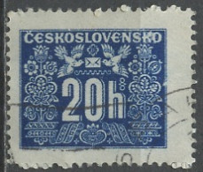 Tchécoslovaquie - Tschechoslowakei Taxe 1946-48 Y&T N°T68 - Michel N°P68 (o) - 20h Chiffre - Portomarken