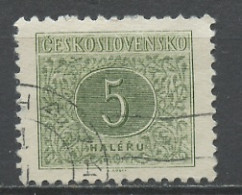 Tchécoslovaquie - Tschechoslowakei Taxe 1954 Y&T N°T79 - Michel N°P79A (o) - 5h Chiffre - Portomarken