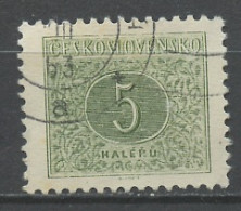 Tchécoslovaquie - Tschechoslowakei Taxe 1963 Y&T N°T92 - Michel N°P79B (o) - 5h Chiffre - Portomarken